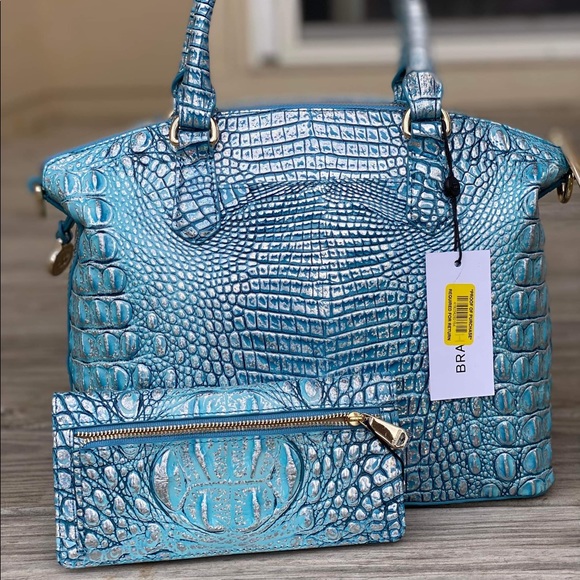 Brahmin Duxbury ArcticBlue and matching wallet - Picture 2 of 2